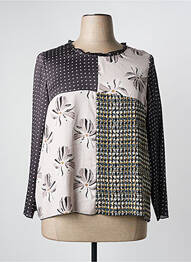 Top imprimé fantaisie manches longues gris MERI & ESCA femme