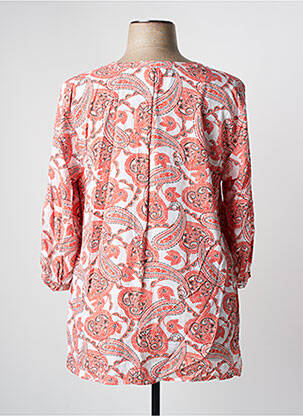 Blouse imprimé fantaisie manches 3/4 orange OLSEN femme