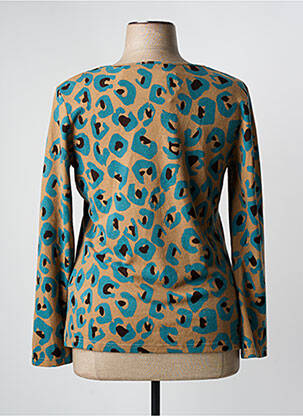 Pull coupe cintrée manches longues beige MD'M femme