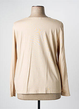 Top col rond manches longues beige 5 HEARTS femme