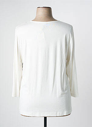 Top imprimé fantaisie manches 3/4 blanc RABE femme