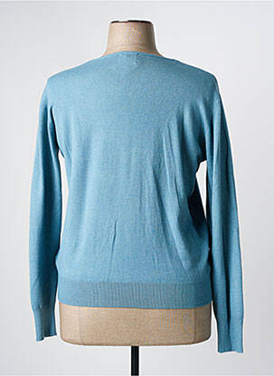 Pull coupe cintrée manches longues bleu ANDAM femme