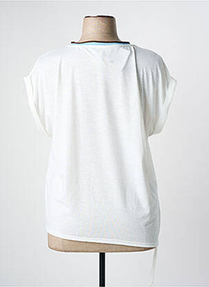 Top coupe fluide manches courtes blanc PAZ TORRAS femme