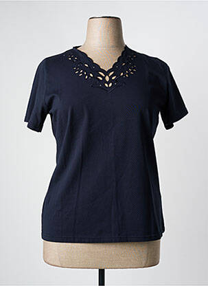 Top manches courtes manches courtes bleu FRANCE RIVOIRE femme