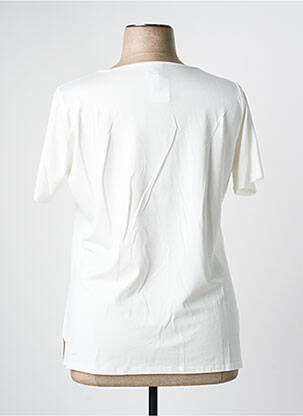 Top manches courtes manches courtes blanc FRANCE RIVOIRE femme