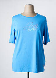 Top manches courtes manches courtes bleu HAJO femme