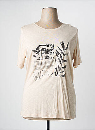 Top manches courtes manches courtes beige LE COMTE femme
