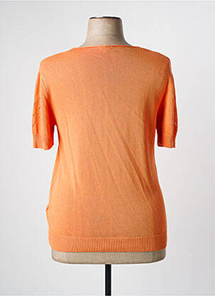 Pull coupe cintrée manches courtes orange PAZ TORRAS femme