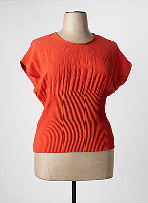 Top manches courtes manches courtes orange PAZ TORRAS femme