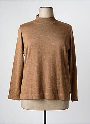 Pull coupe cintrée manches longues marron OLSEN femme