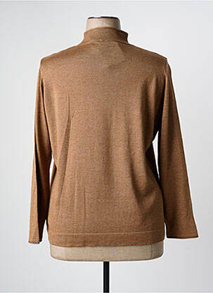 Pull coupe cintrée manches longues marron OLSEN femme