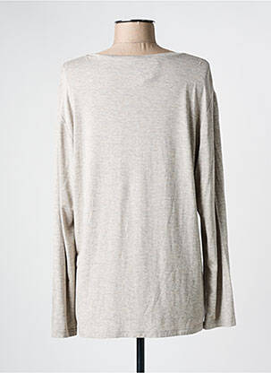 Top col rond manches longues gris FRANK WALDER femme
