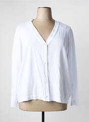 Gilet manches longues blanc MARBLE pour femme seconde vue