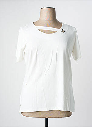 Top blanc FRANCE RIVOIRE pour femme