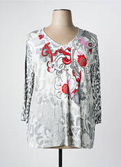 Top gris FRANK WALDER pour femme seconde vue