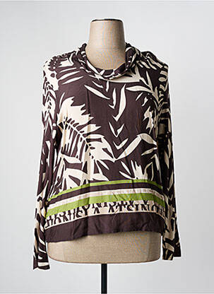 Top marron FRANK WALDER pour femme