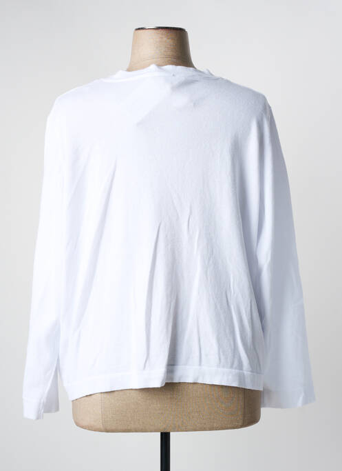 Gilet manches longues blanc MARBLE pour femme