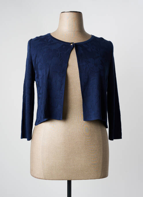 Gilet manches longues bleu VIRIATO pour femme