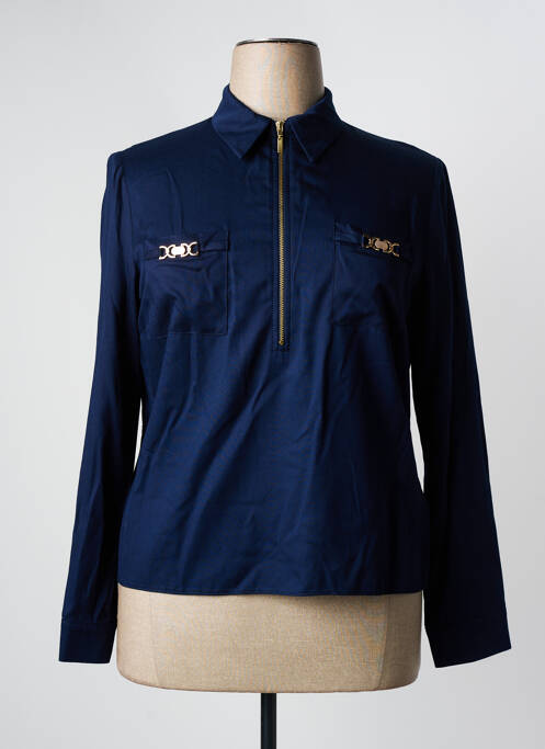 Polo bleu ESTEL COLLECTION pour femme