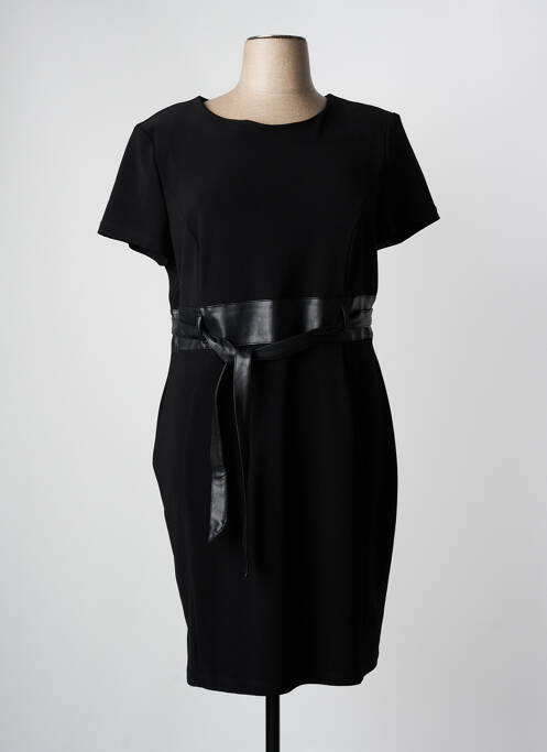 Robe mi-longue noir FRANK LYMAN pour femme