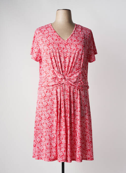 Robe mi-longue rouge MARBLE pour femme