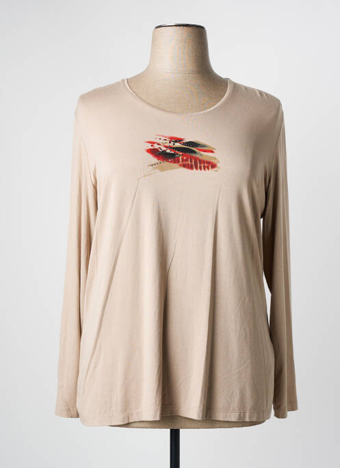 Top beige FRANK WALDER pour femme