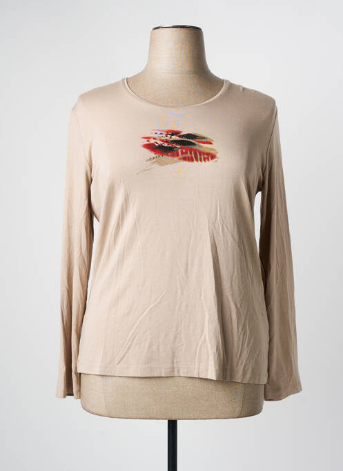 Top beige FRANK WALDER pour femme