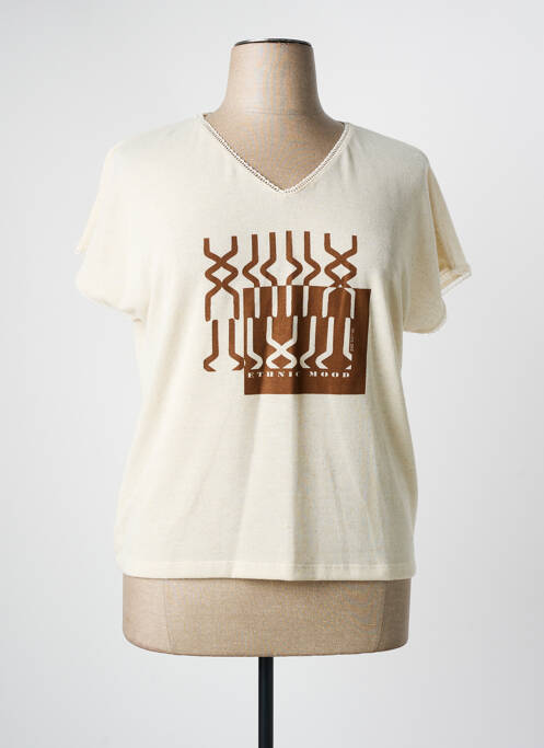 Top beige PAZ TORRAS femme