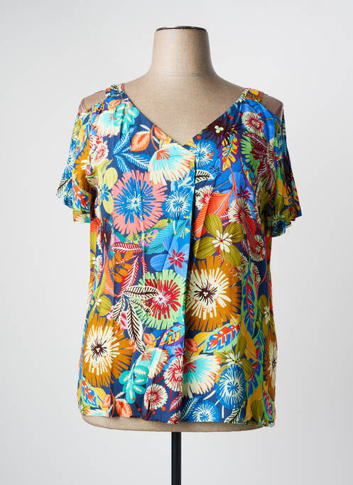 Top bleu DIANE LAURY pour femme