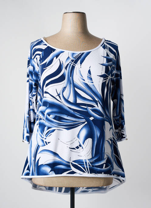 Top bleu FRANK LYMAN pour femme