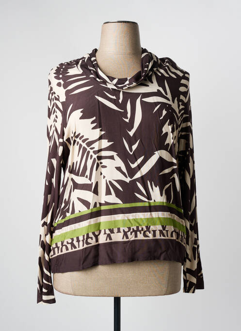 Top marron FRANK WALDER pour femme