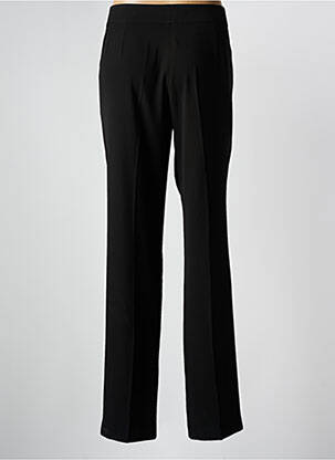 Pantalon droit tissage crêpe taille normale noir PAZ TORRAS femme