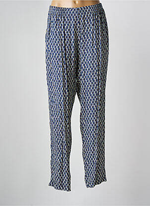 Pantalon droit taille élastique taille normale bleu GRIFFON femme