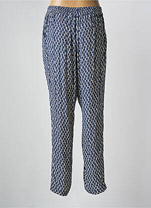 Pantalon droit taille élastique taille normale bleu GRIFFON femme