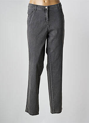 Jeans coupe droite stretch taille normale gris FRANK WALDER femme