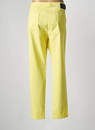 Pantalon slim tissage popeline taille normale jaune PAZ TORRAS femme