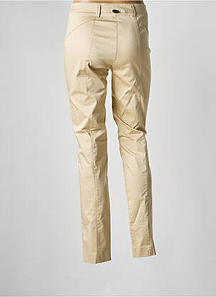 Pantalon slim tissage popeline taille normale beige DIVAS femme