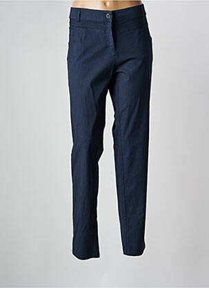 Pantalon slim taille basse taille basse bleu PAZ TORRAS femme