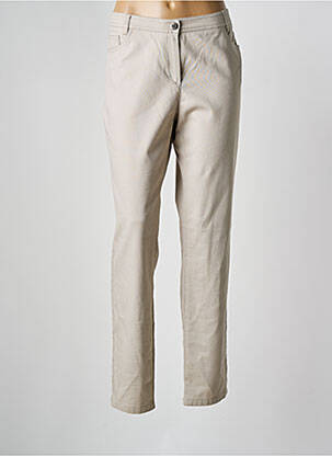 Pantalon slim taille normale taille normale beige DIVAS femme