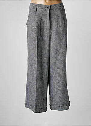 Pantalon 7/8 taille haute taille haute gris ANDAMIO femme