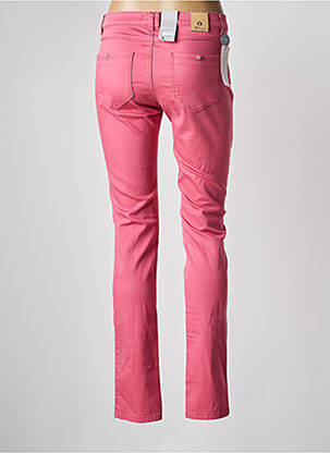 Pantalon slim taille basse taille basse rose BRUNO SAINT HILAIRE femme