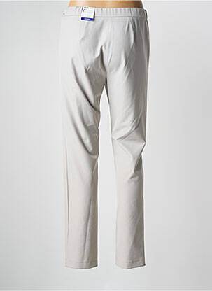 Pantalon slim taille élastique taille normale gris FRANK WALDER femme