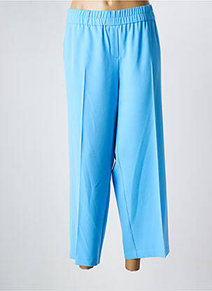 Pantalon 7/8 taille élastique taille normale bleu FRANK WALDER femme