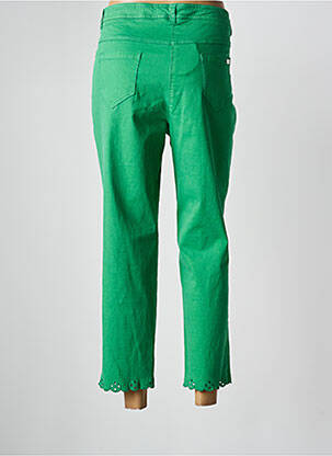 Pantalon 7/8 stretch taille normale vert DIVAS femme