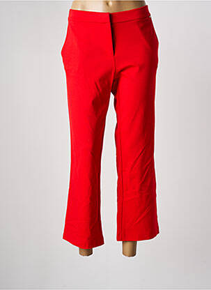 Pantalon 7/8 stretch taille normale rouge ANDAM femme