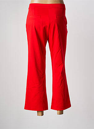 Pantalon 7/8 stretch taille normale rouge ANDAM femme
