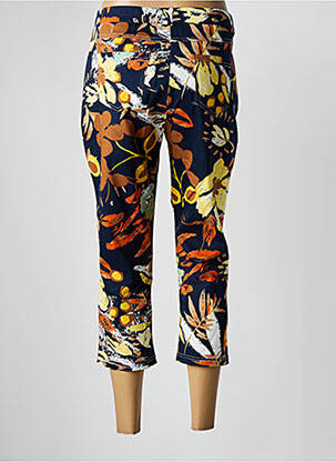Pantacourt stretch taille normale bleu FRANCE RIVOIRE femme