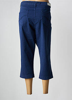 Pantacourt tissage popeline taille normale bleu COWEST femme