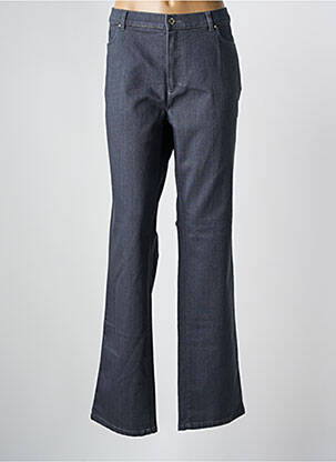 Jeans coupe droite gris BRUNO SAINT HILAIRE pour femme