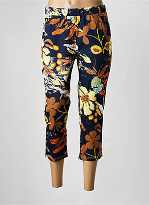 Pantacourt bleu FRANCE RIVOIRE pour femme